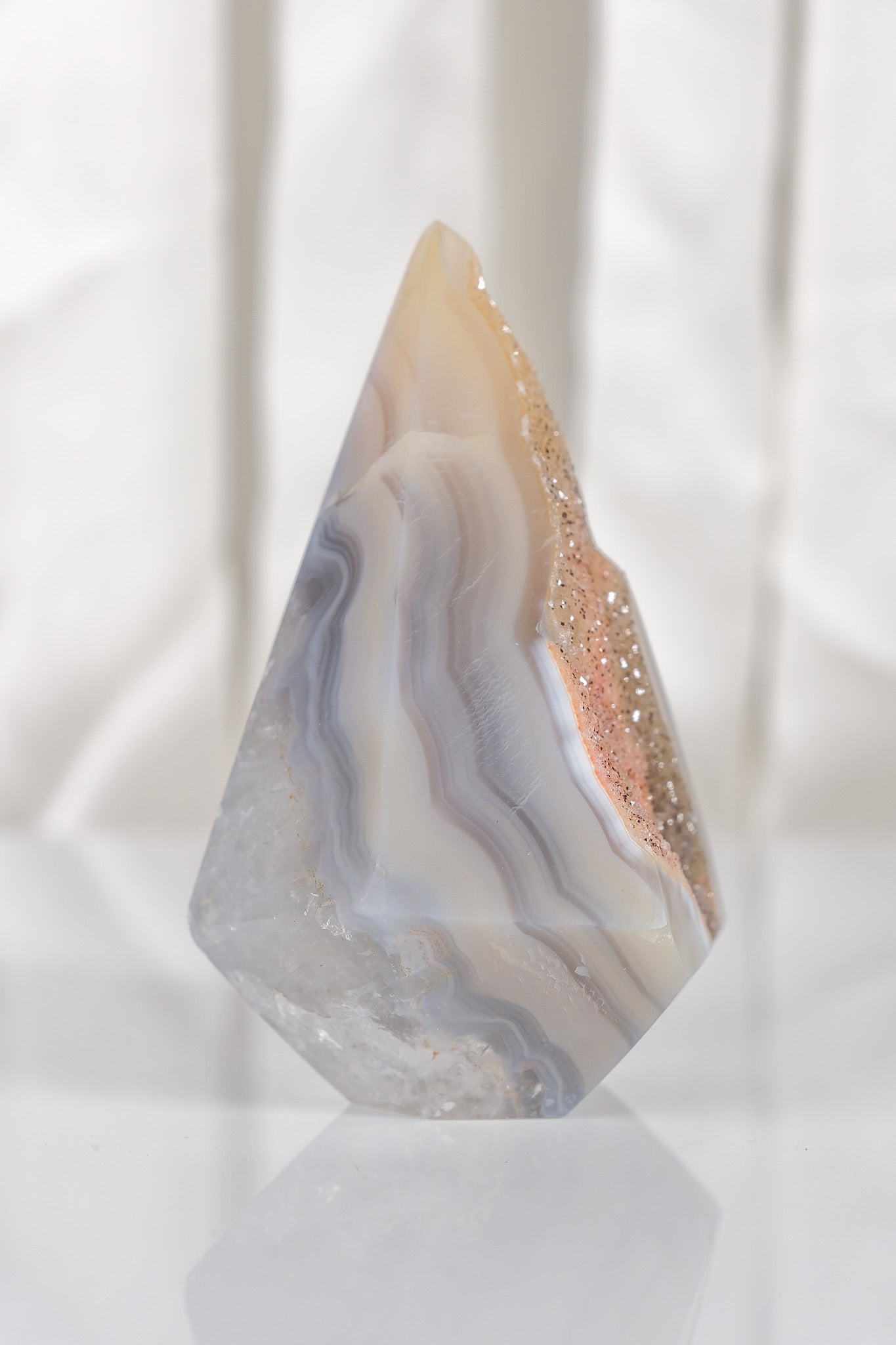 Druzy Agate Tower