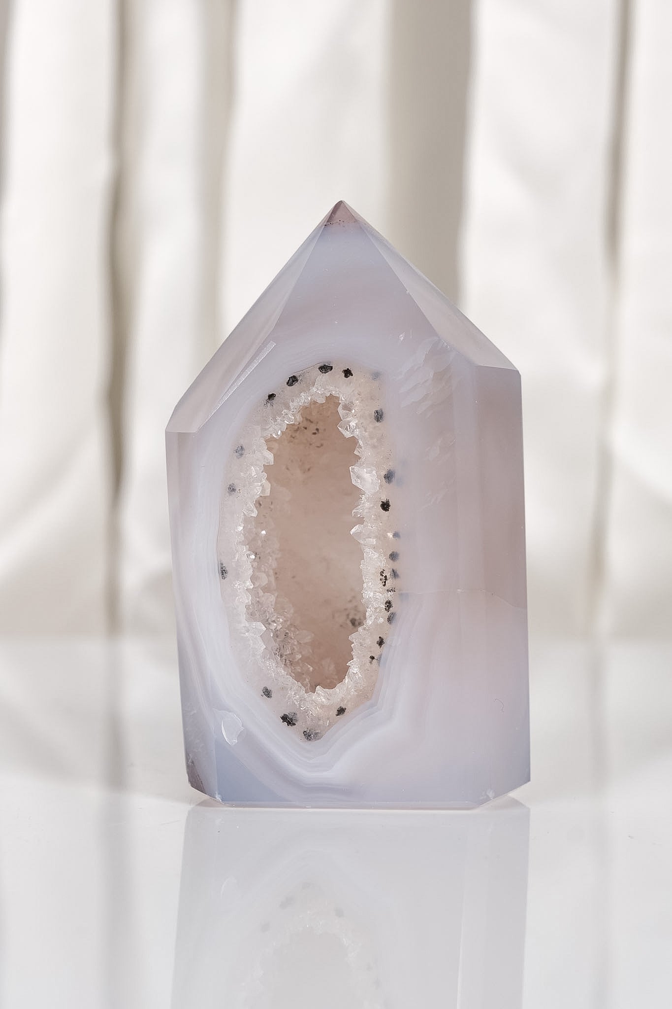 Druzy Agate Tower