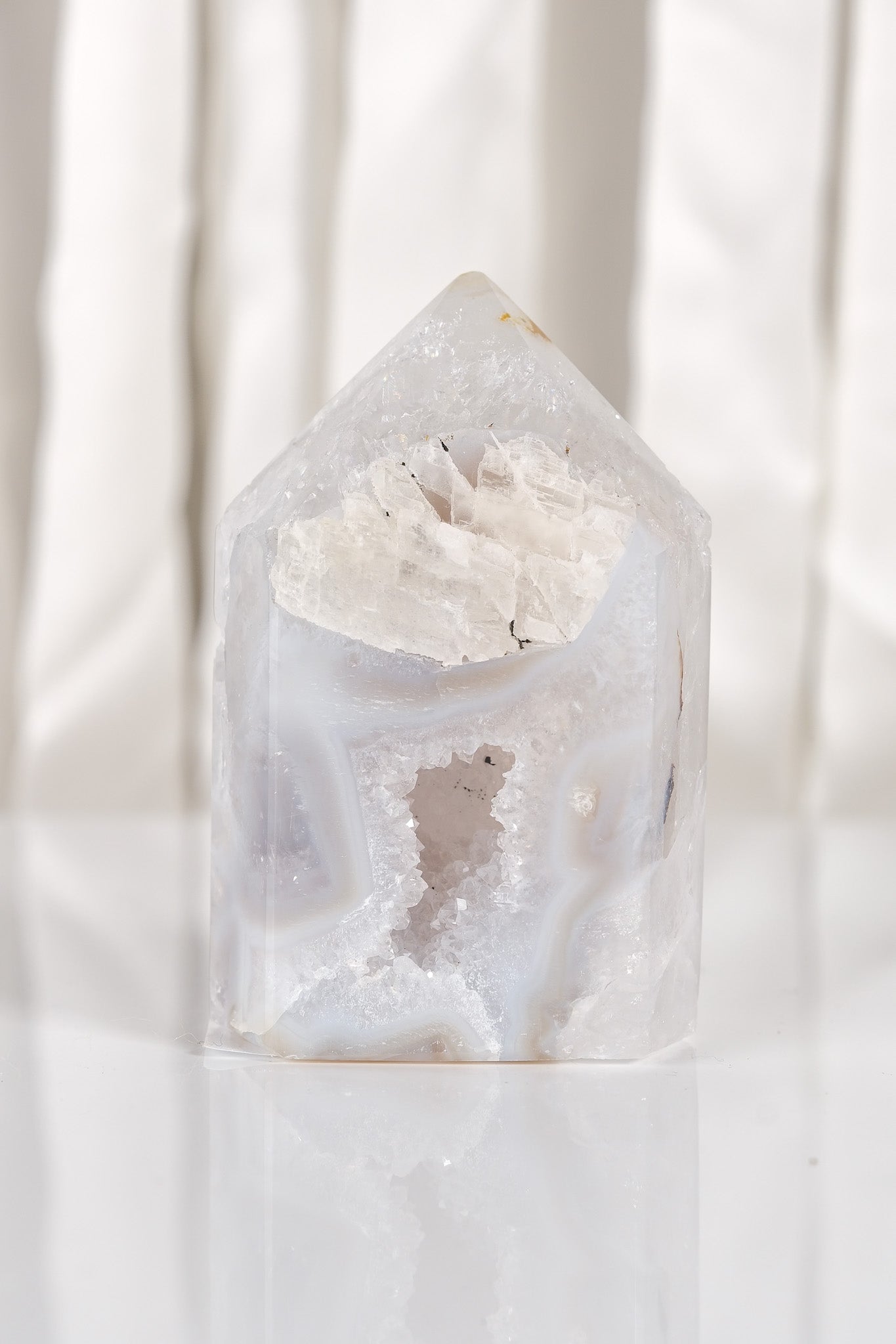 Druzy Agate Tower