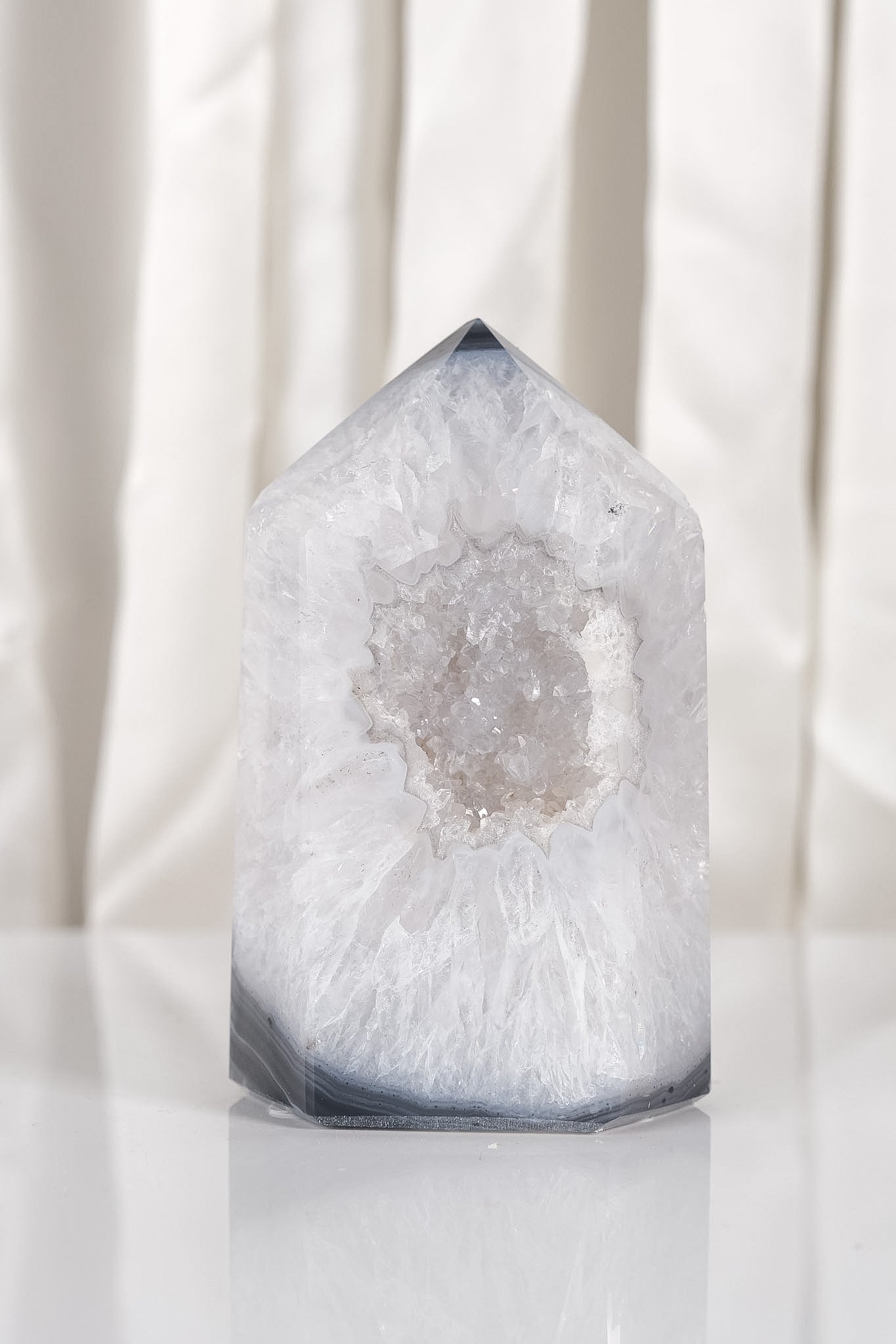 Druzy Agate Tower