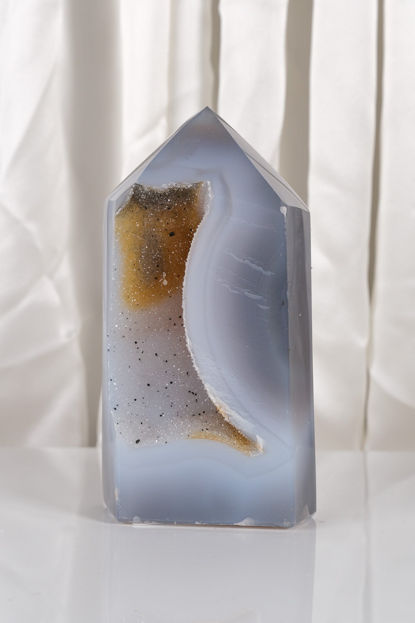 Druzy Agate Tower