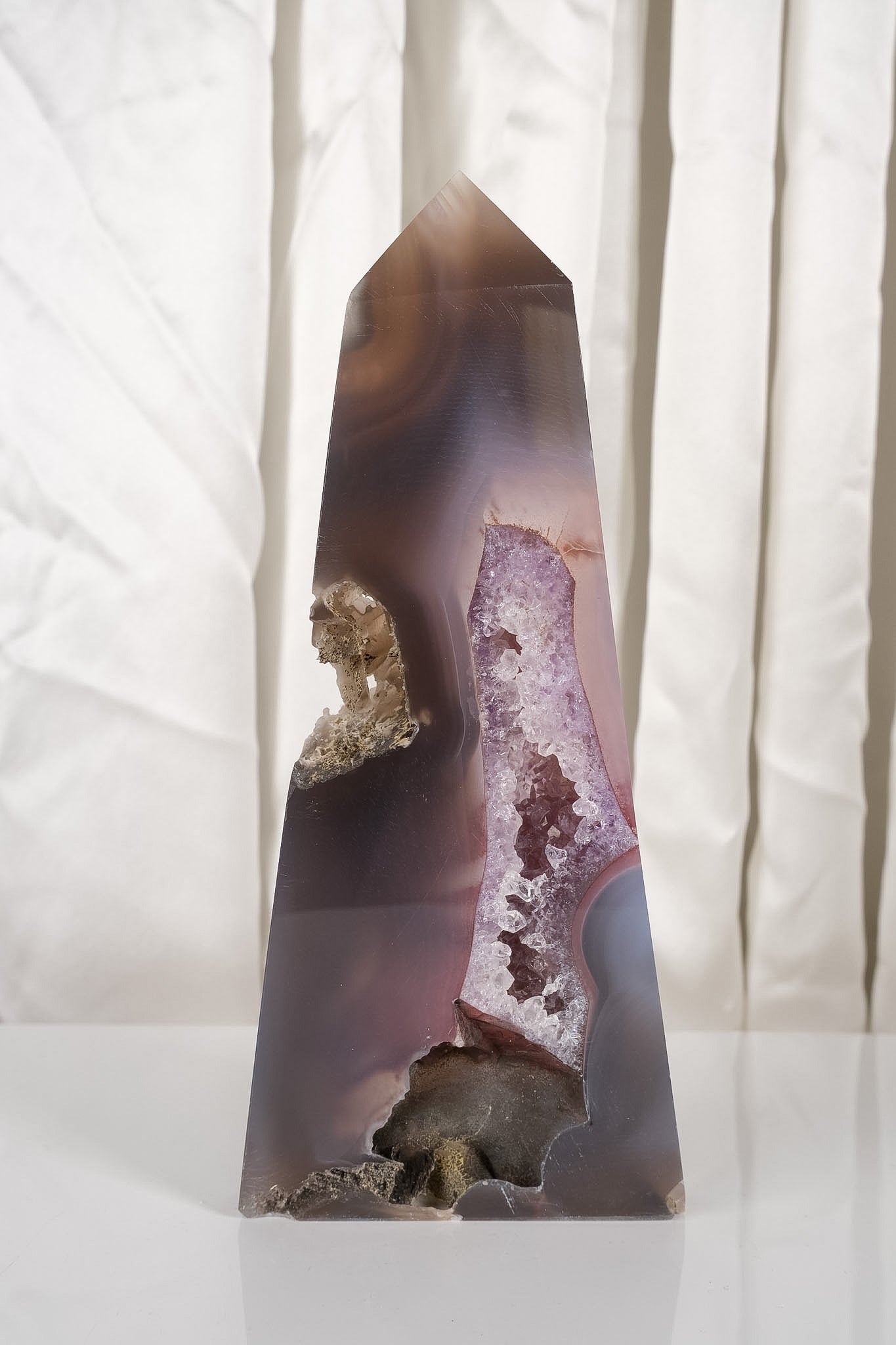 Druzy Agate Amethyst Tower