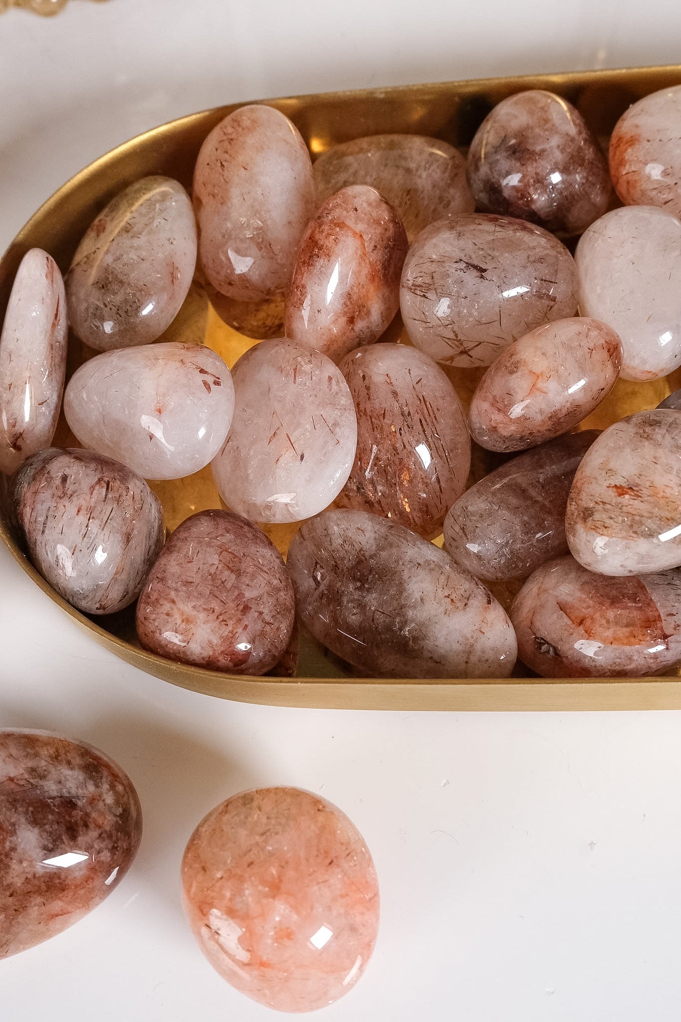Rutile Quartz Tumble