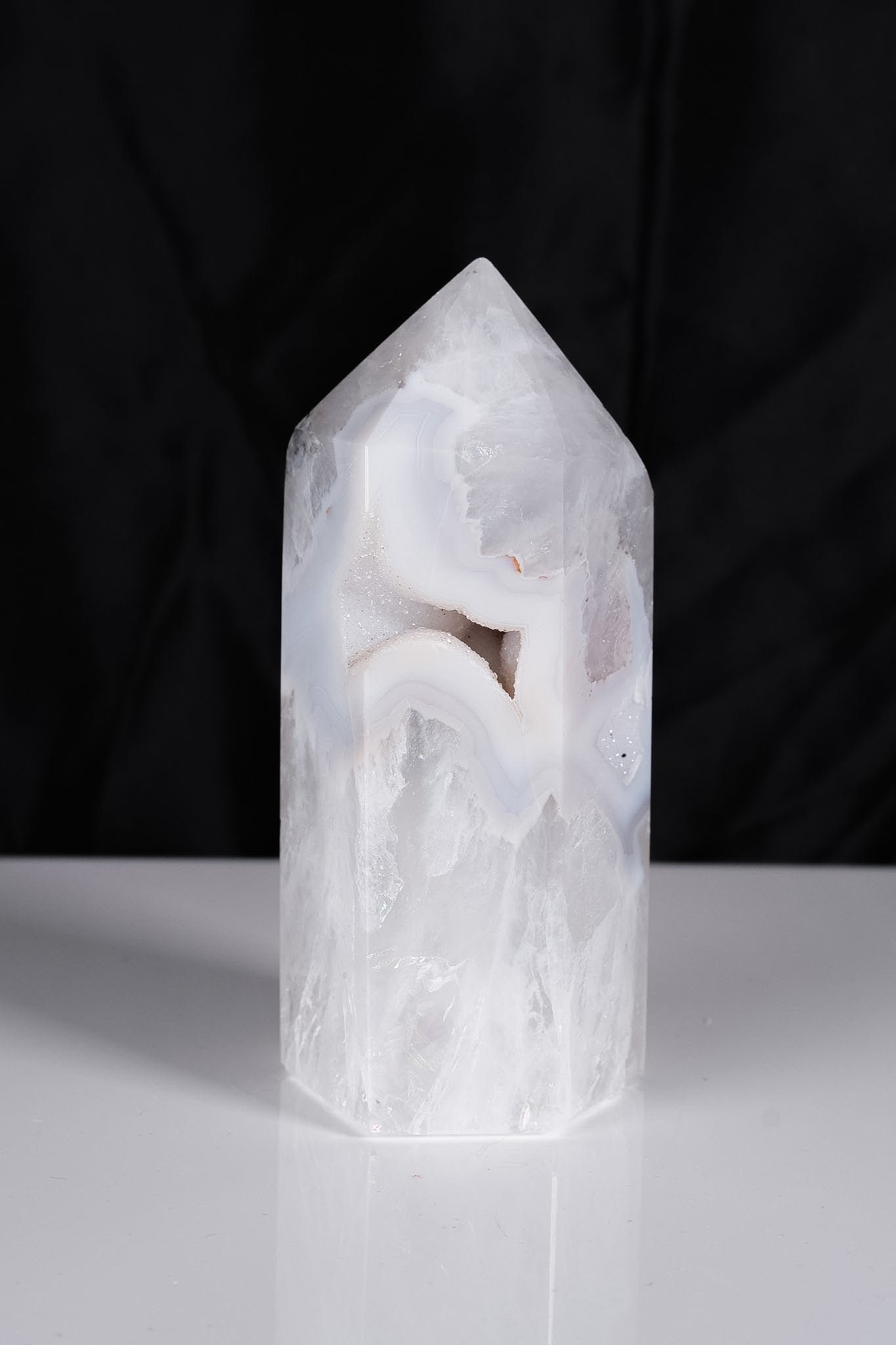 Druzy Agate Tower