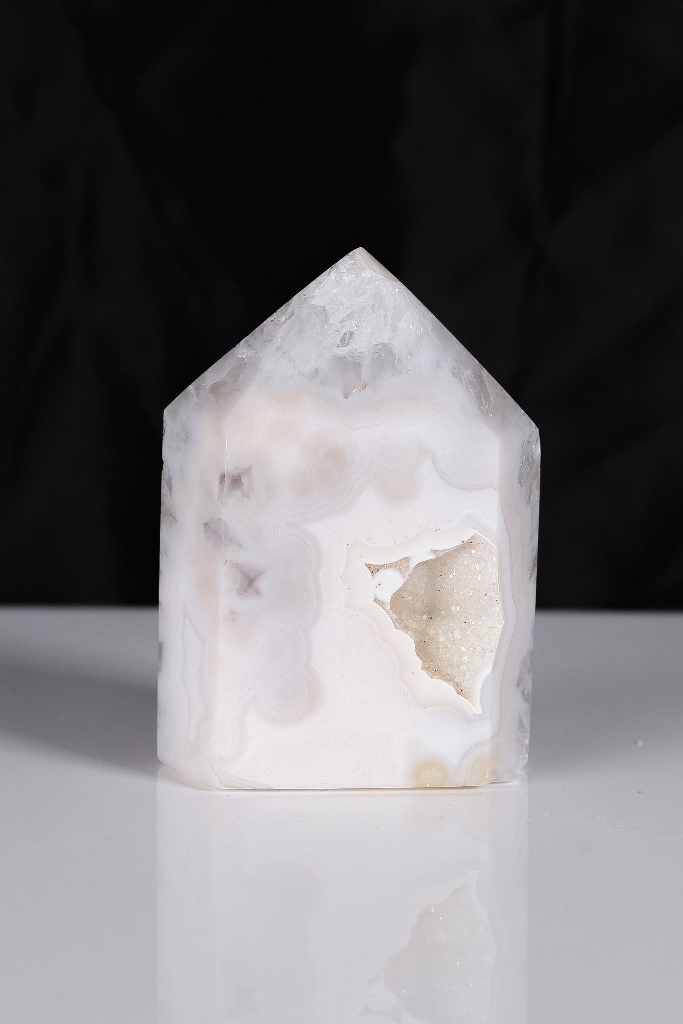 Druzy Agate Tower