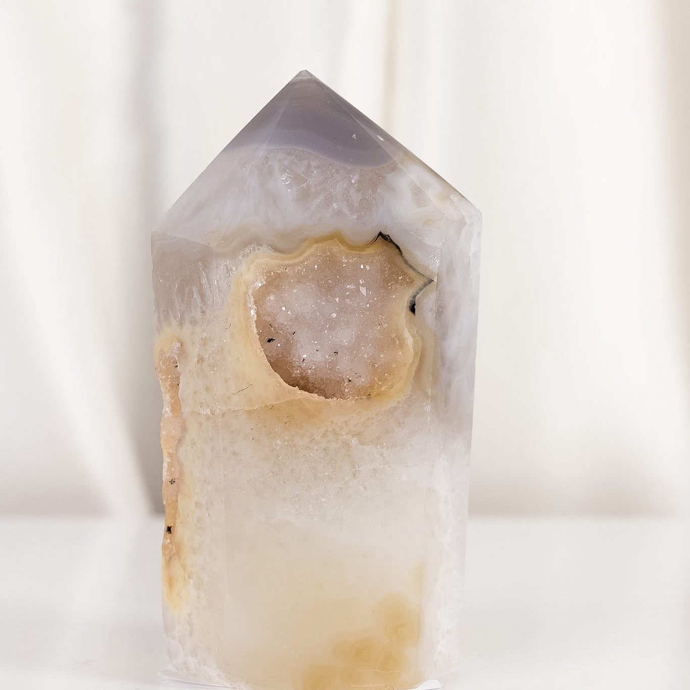 Druzy Agate Tower