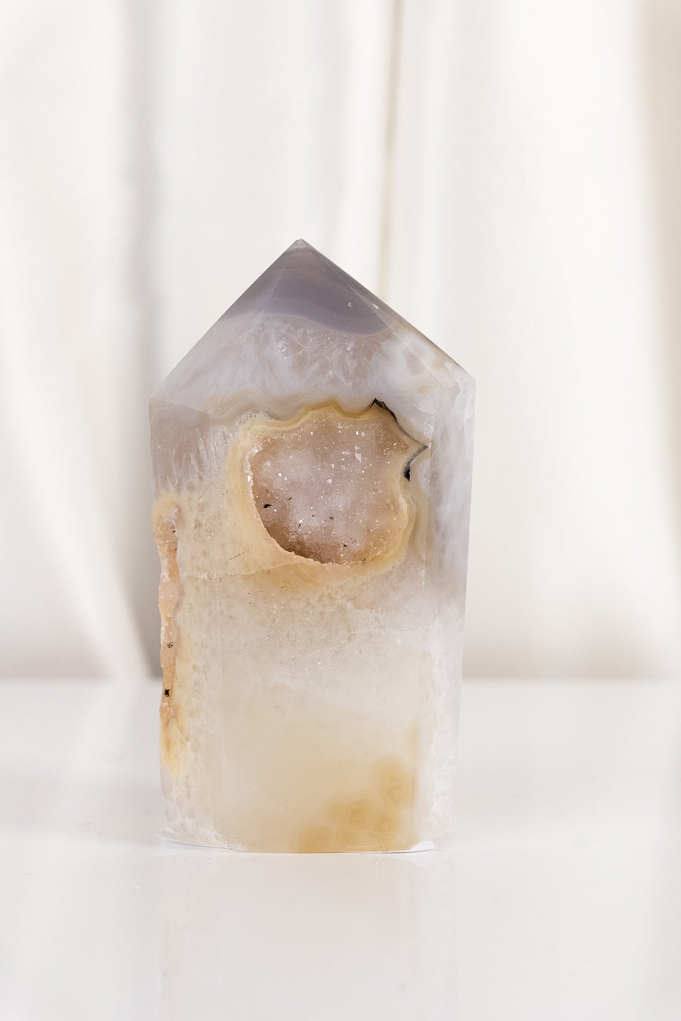 Druzy Agate Tower