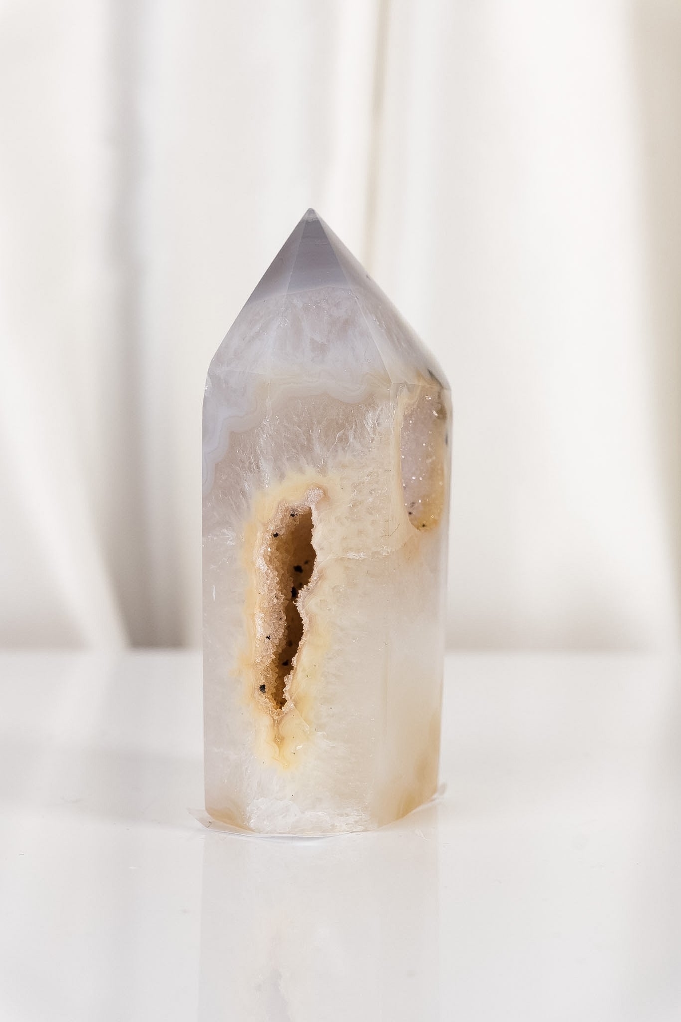 Druzy Agate Tower