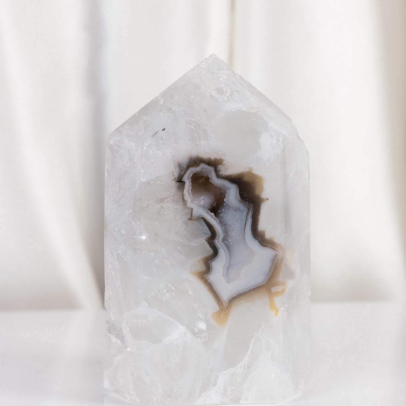 Druzy Agate Tower