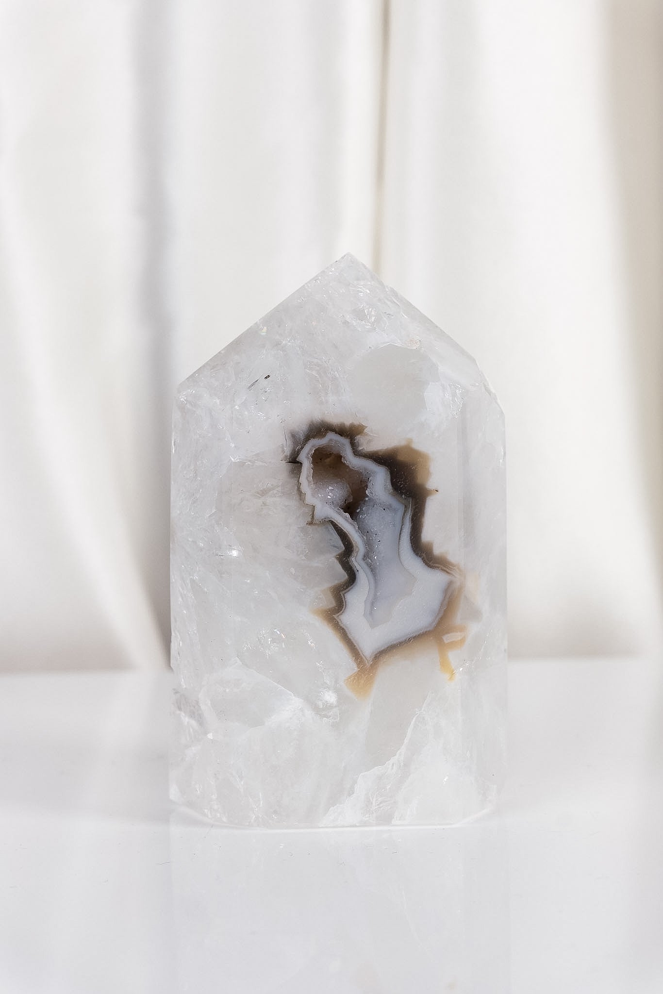 Druzy Agate Tower