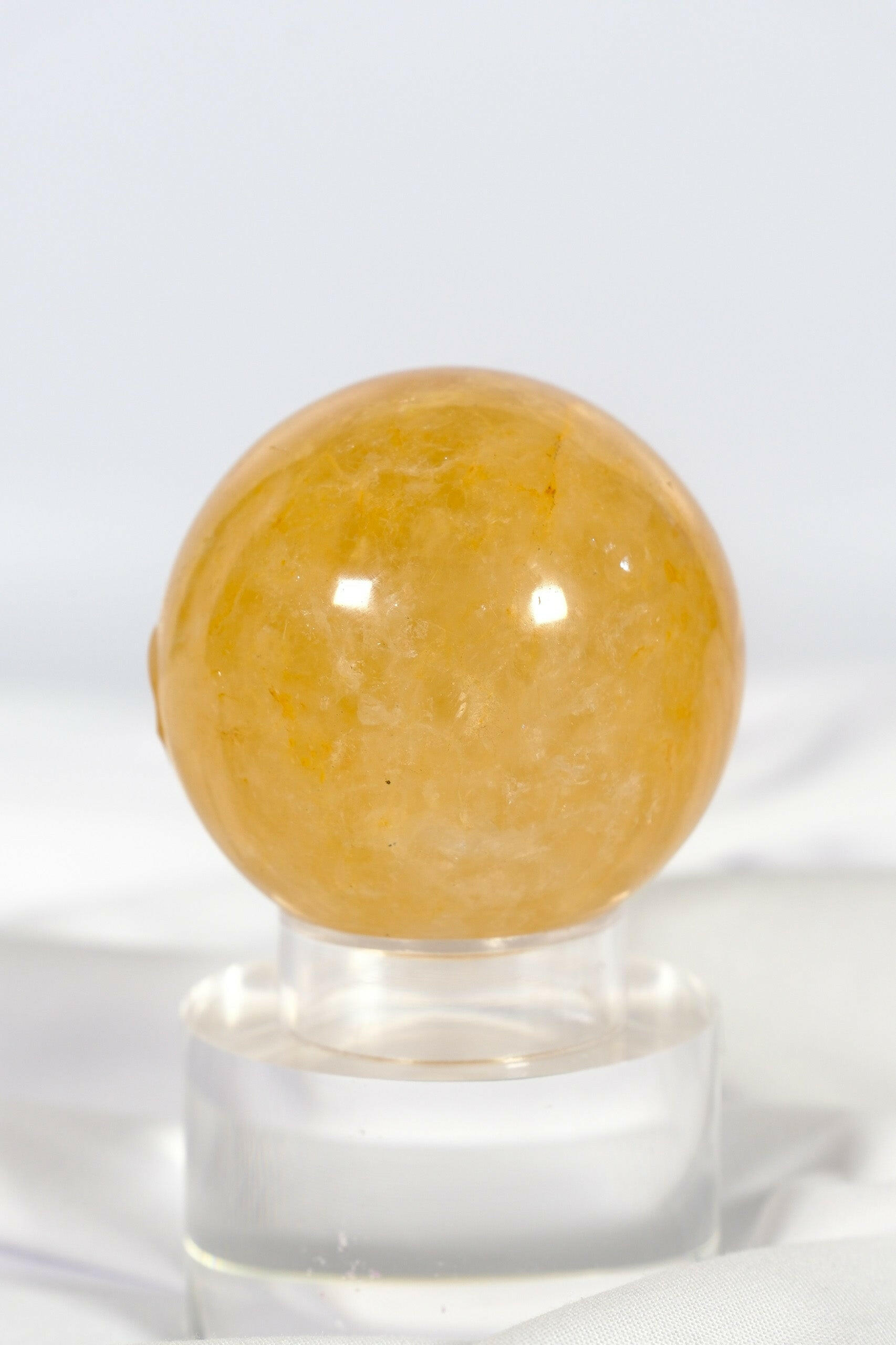 Golden Healer Sphere Healing Crystal.