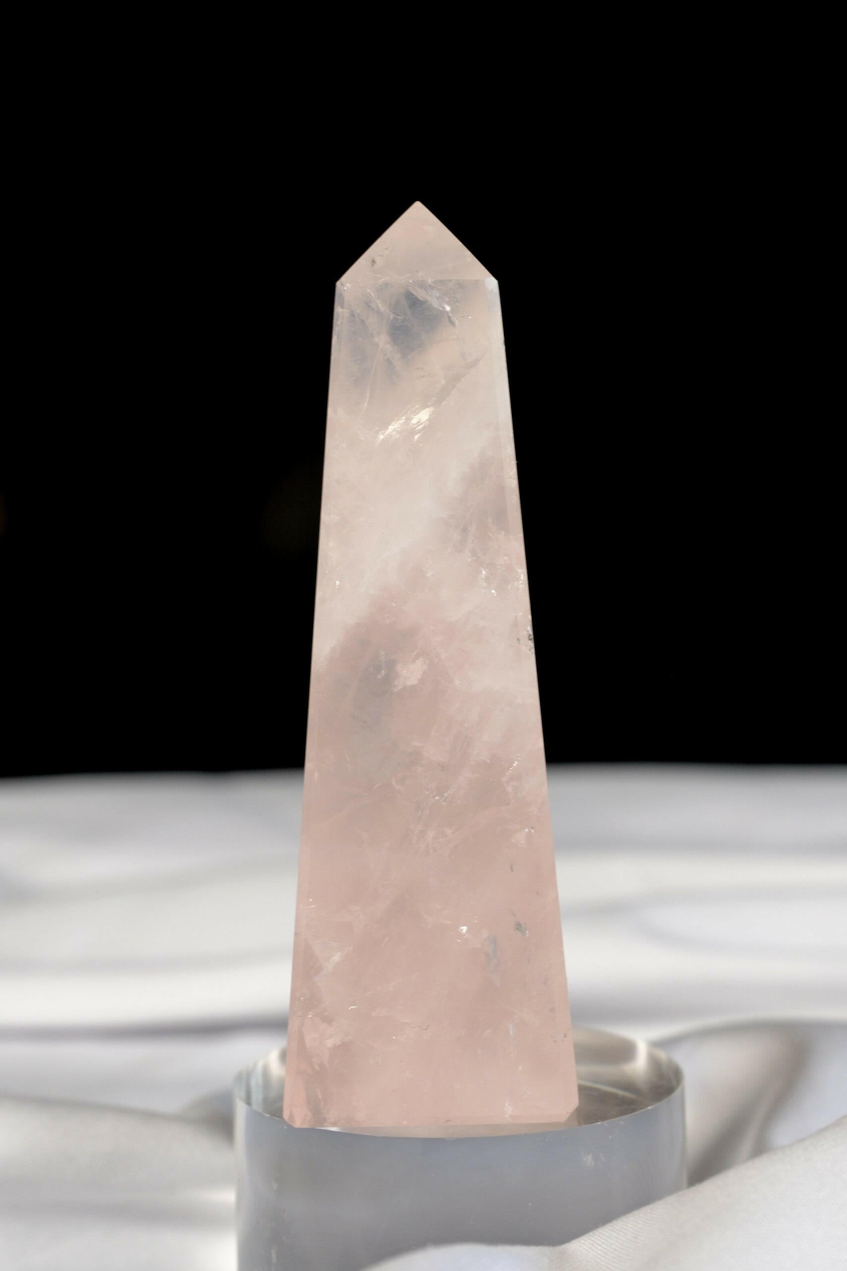 Rose Quartz Tower Healing Crystal.