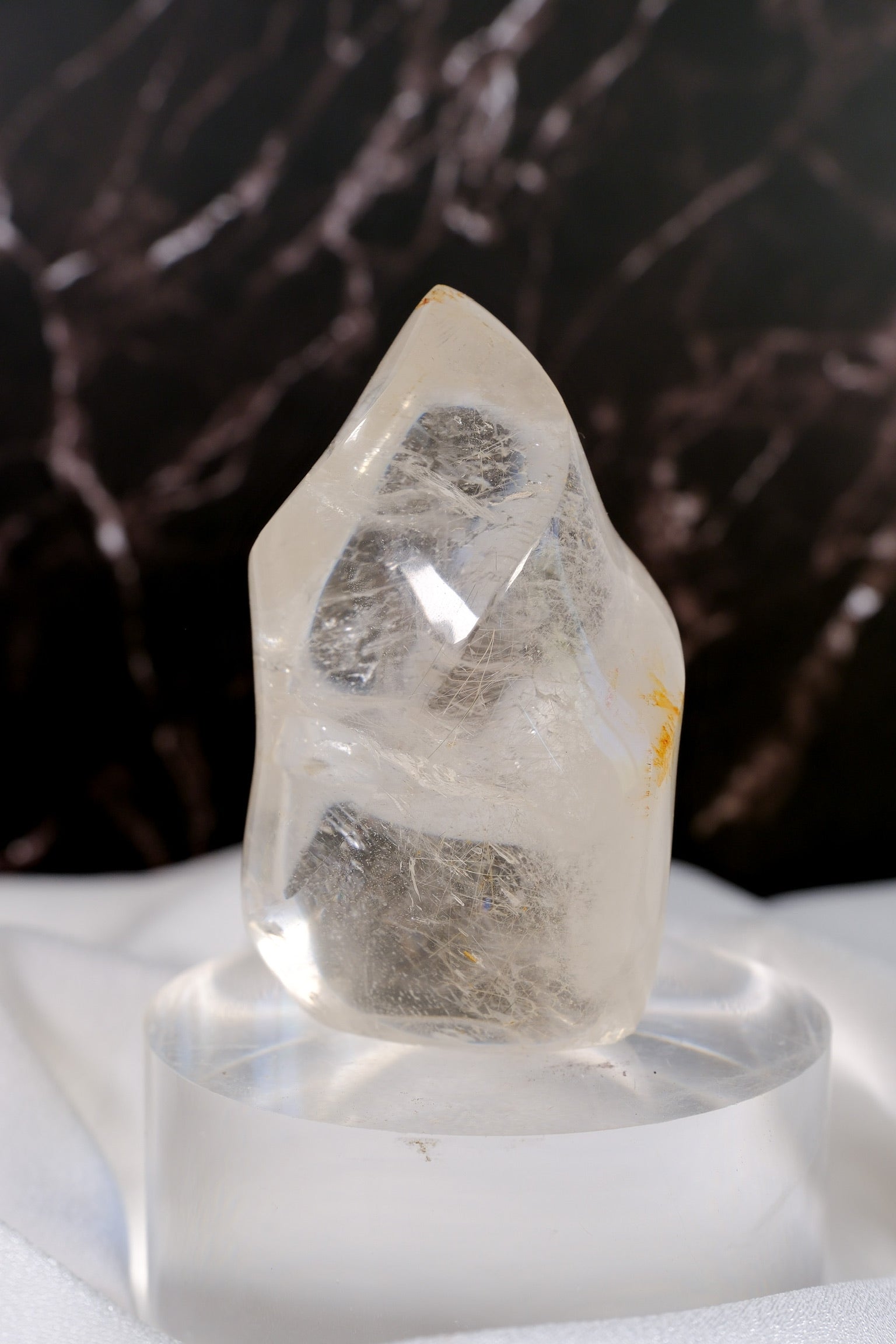 Clear Quartz Flame