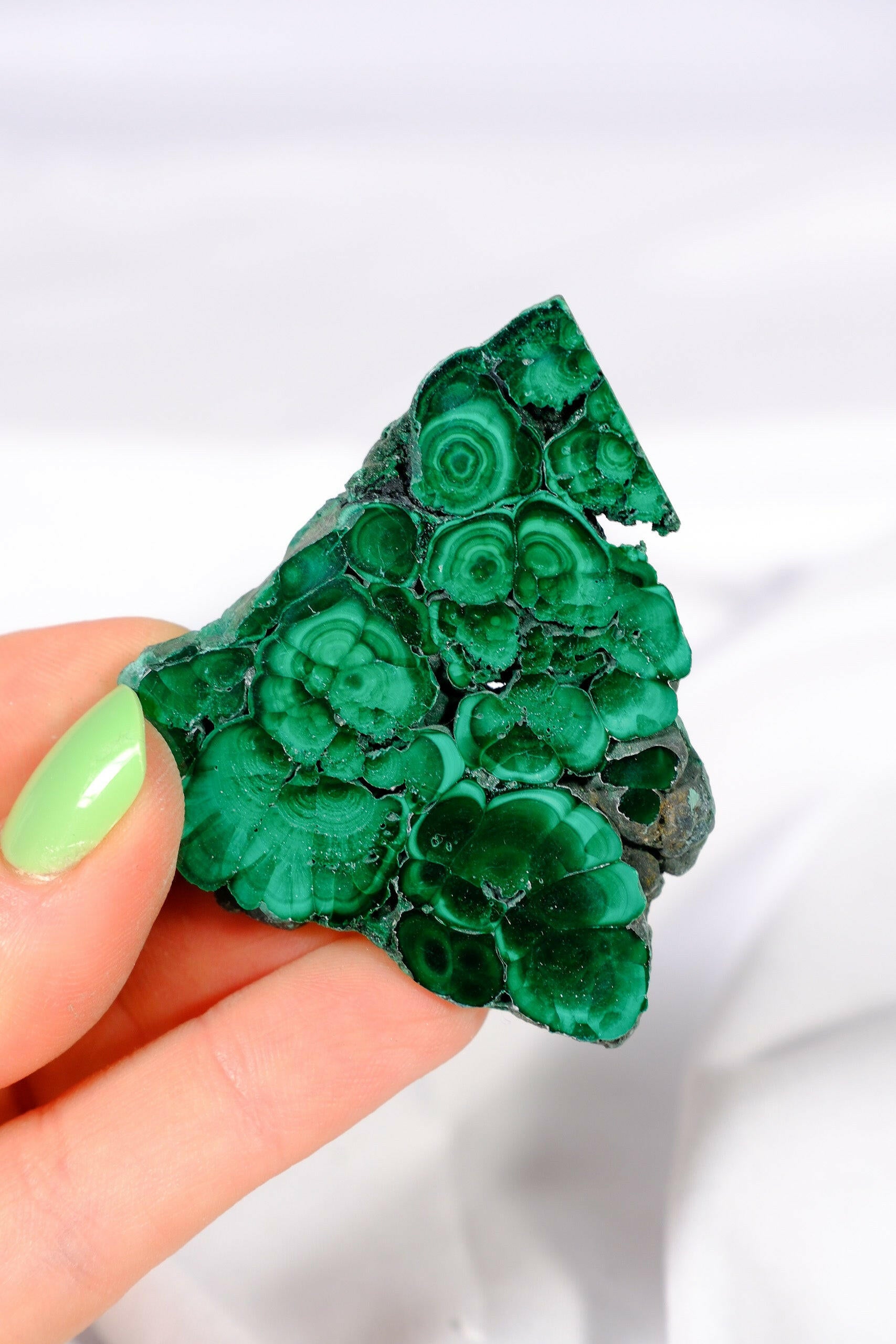 Malachite Slice Healing Crystal.