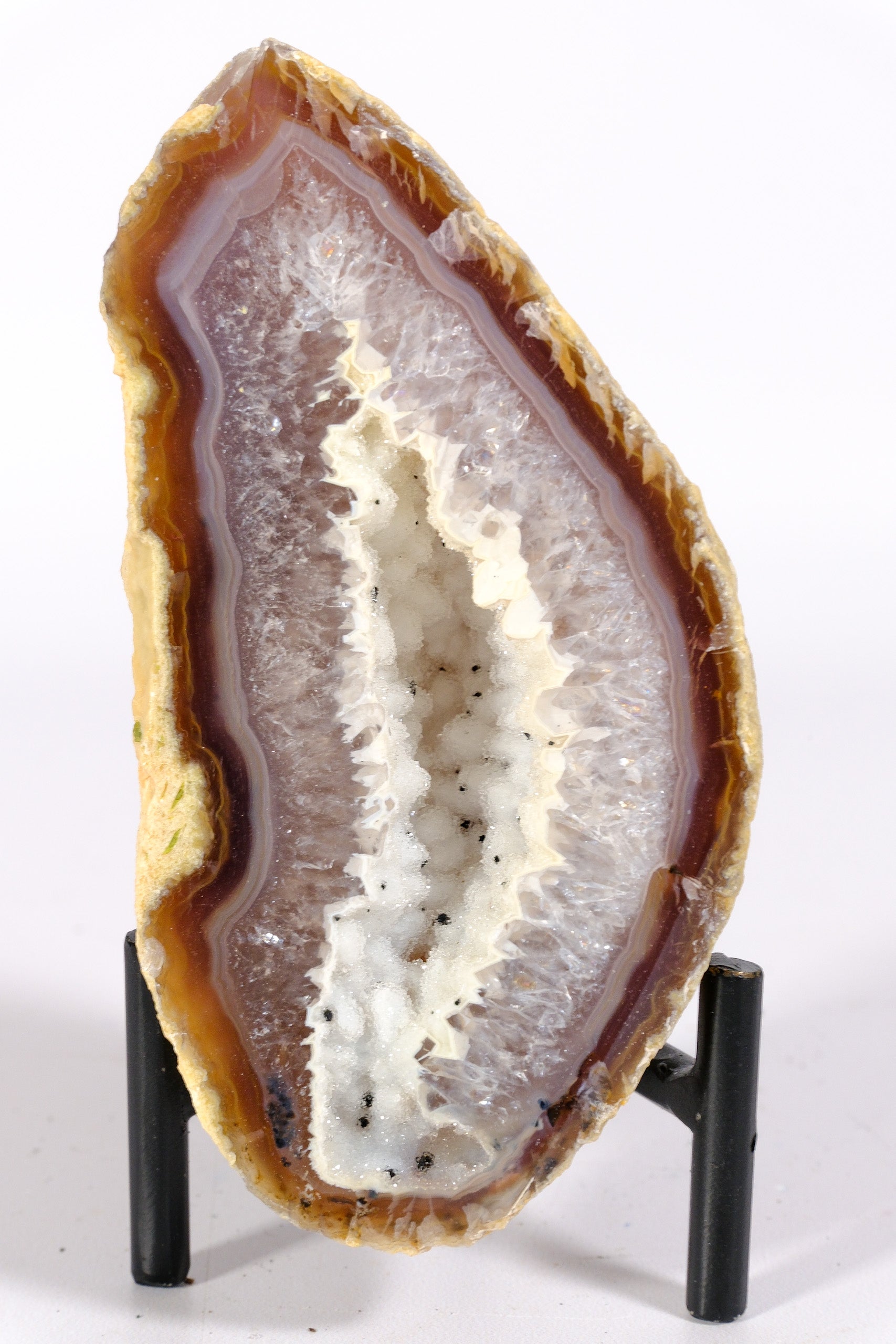 Agate Geode on Stand