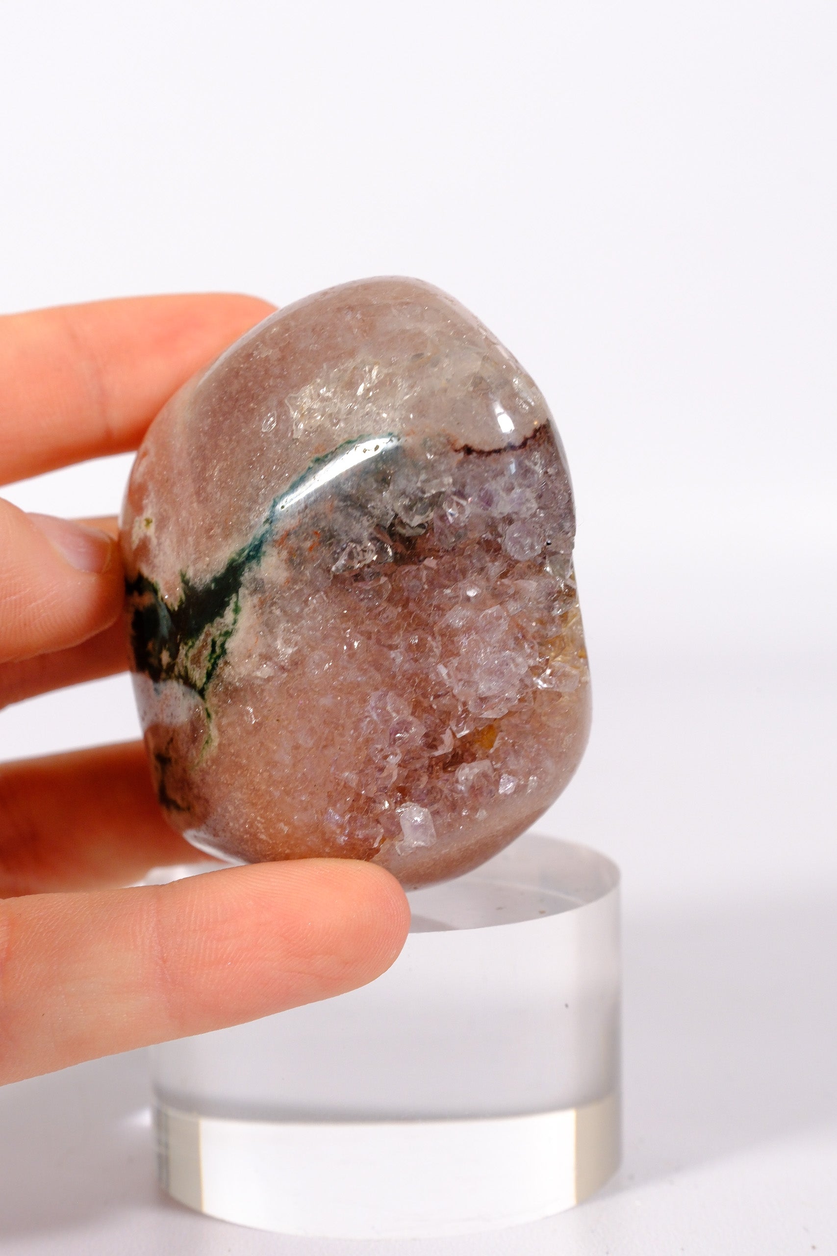 Pink Amethyst Freeform Cutbase