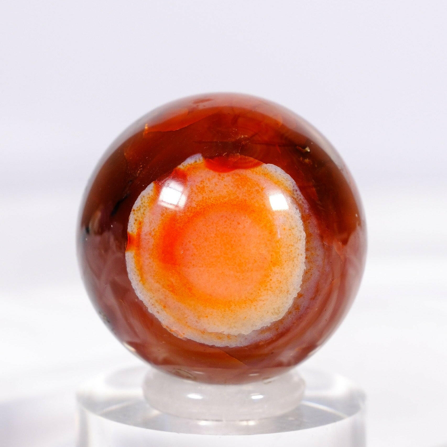 Carnelian Sphere Healing Crystal.