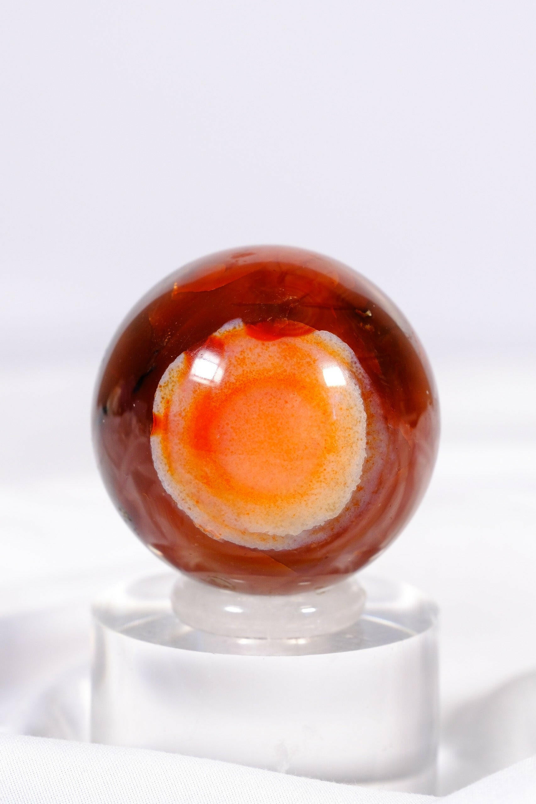 Carnelian Sphere Healing Crystal.