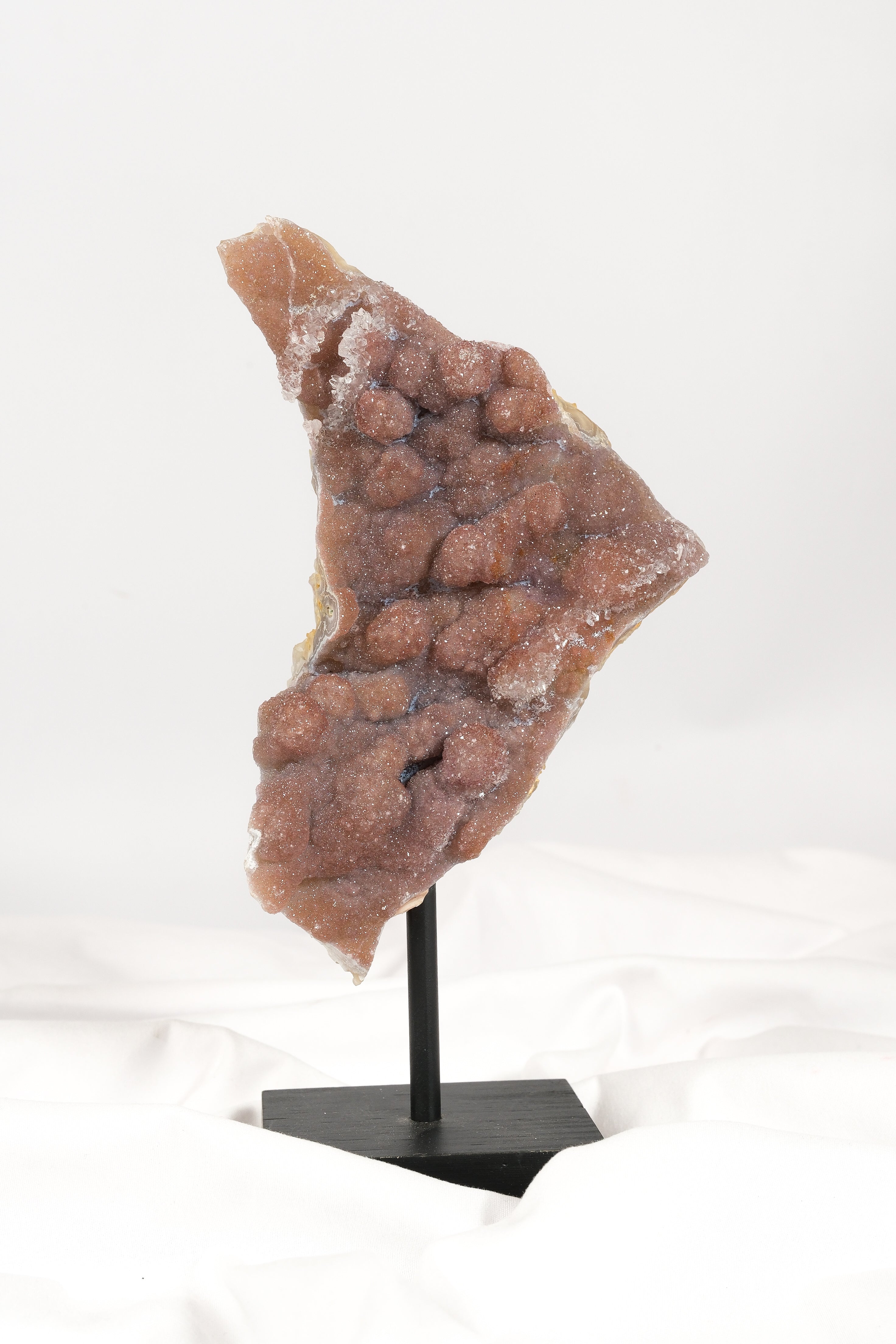 Mauve Botryoidal Zeolite on Stand