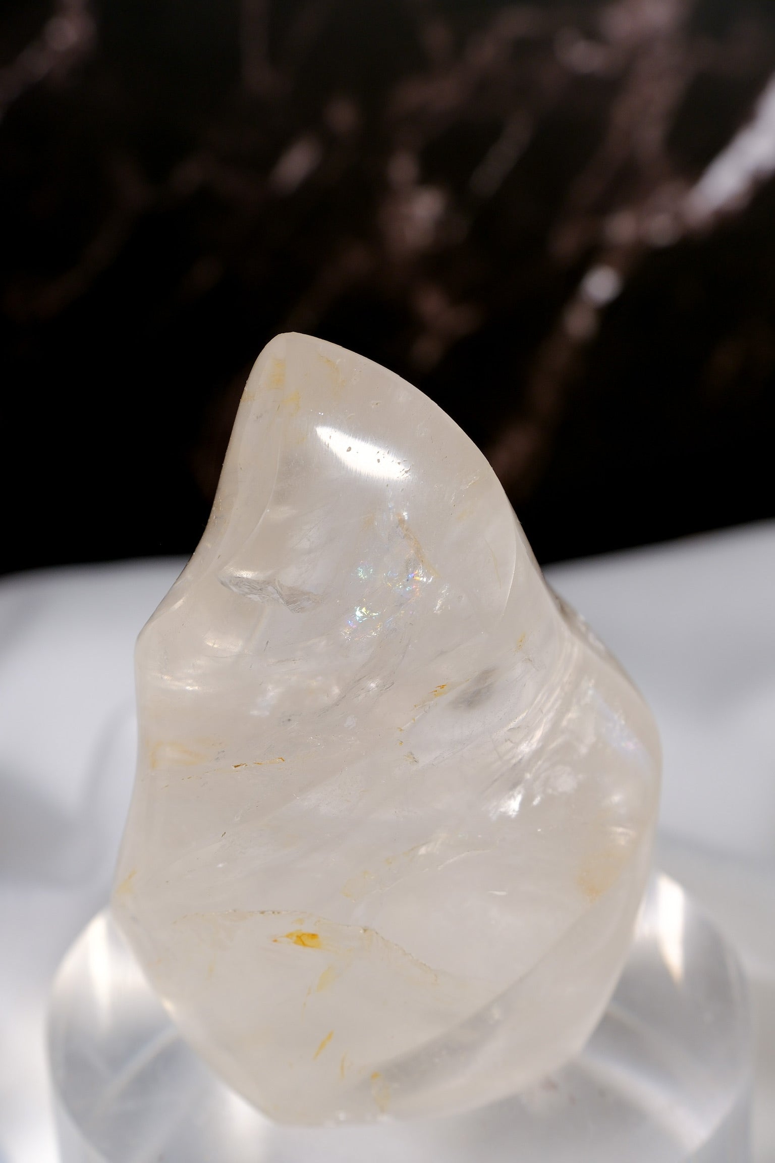 Clear Quartz Flame