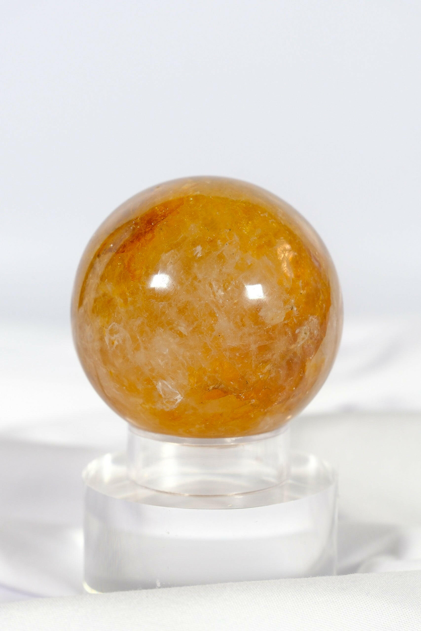 Golden Healer Sphere Healing Crystal.