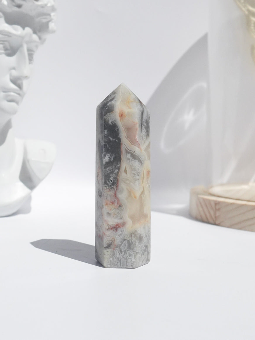 Crazy Lace Agate Tower