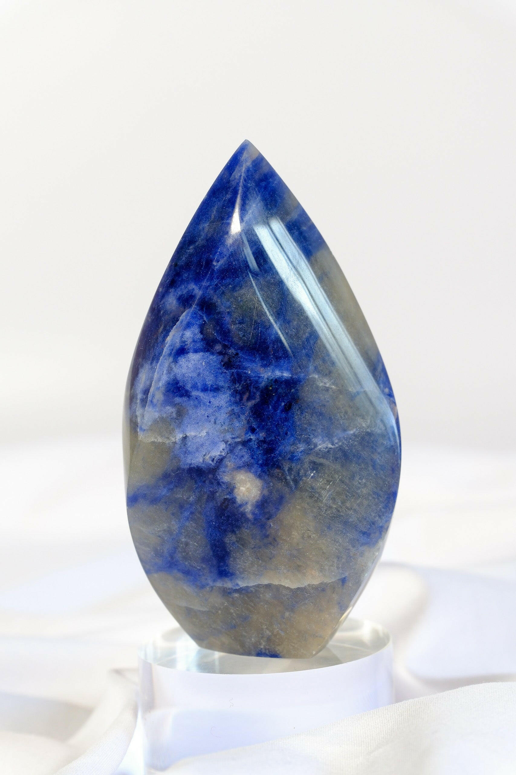 Sodalite Flame Healing Crystal.