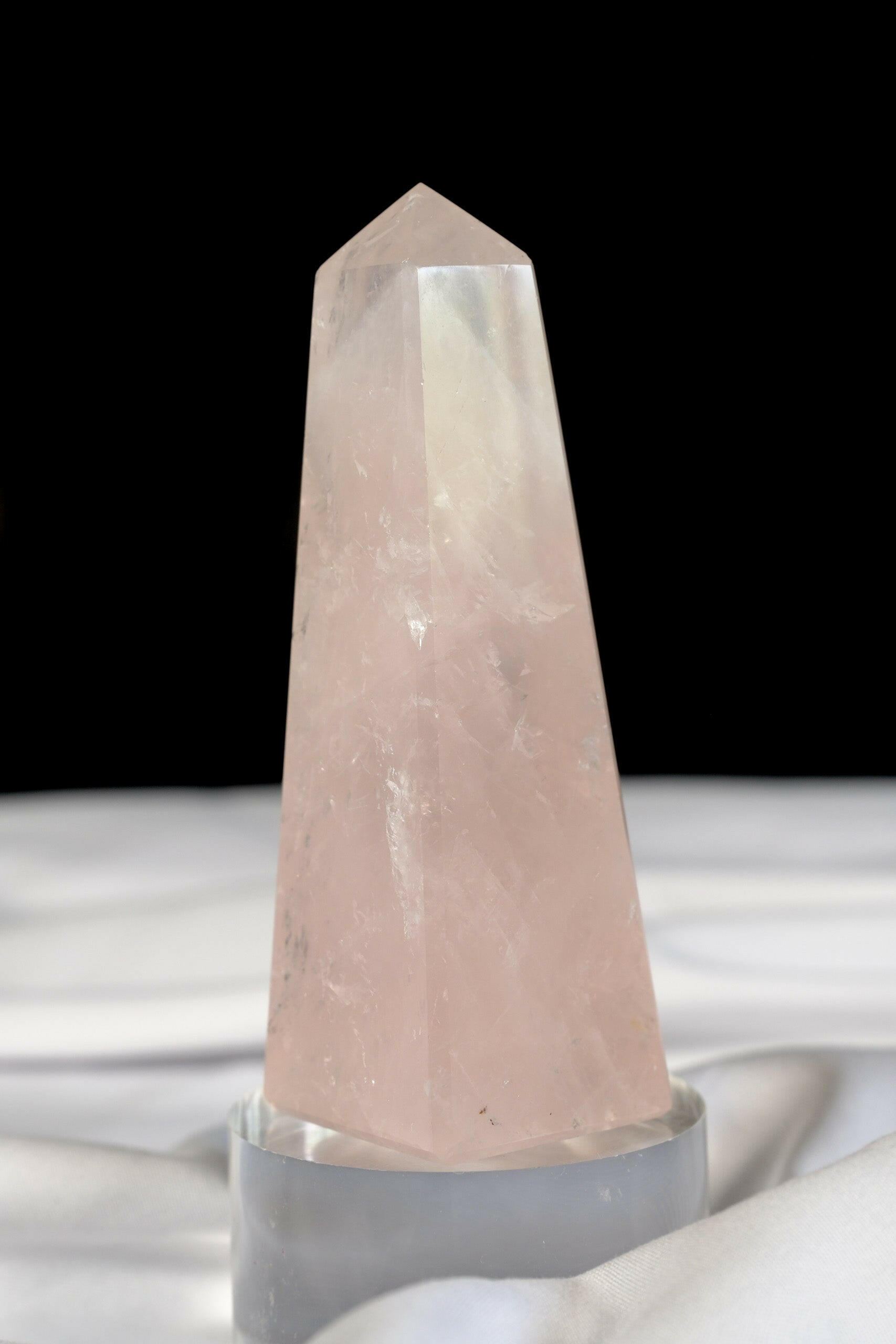 Rose Quartz Tower Healing Crystal.