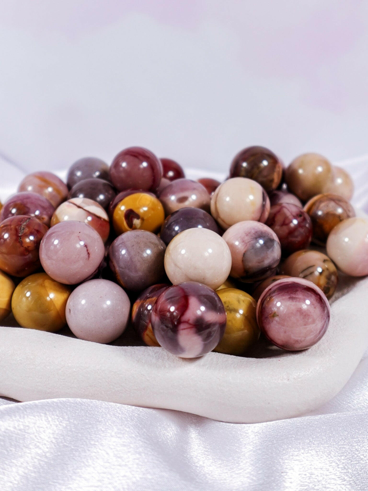 Mookaite Mini Sphere - Premium healing crystal from Stones of Virtue Australia.