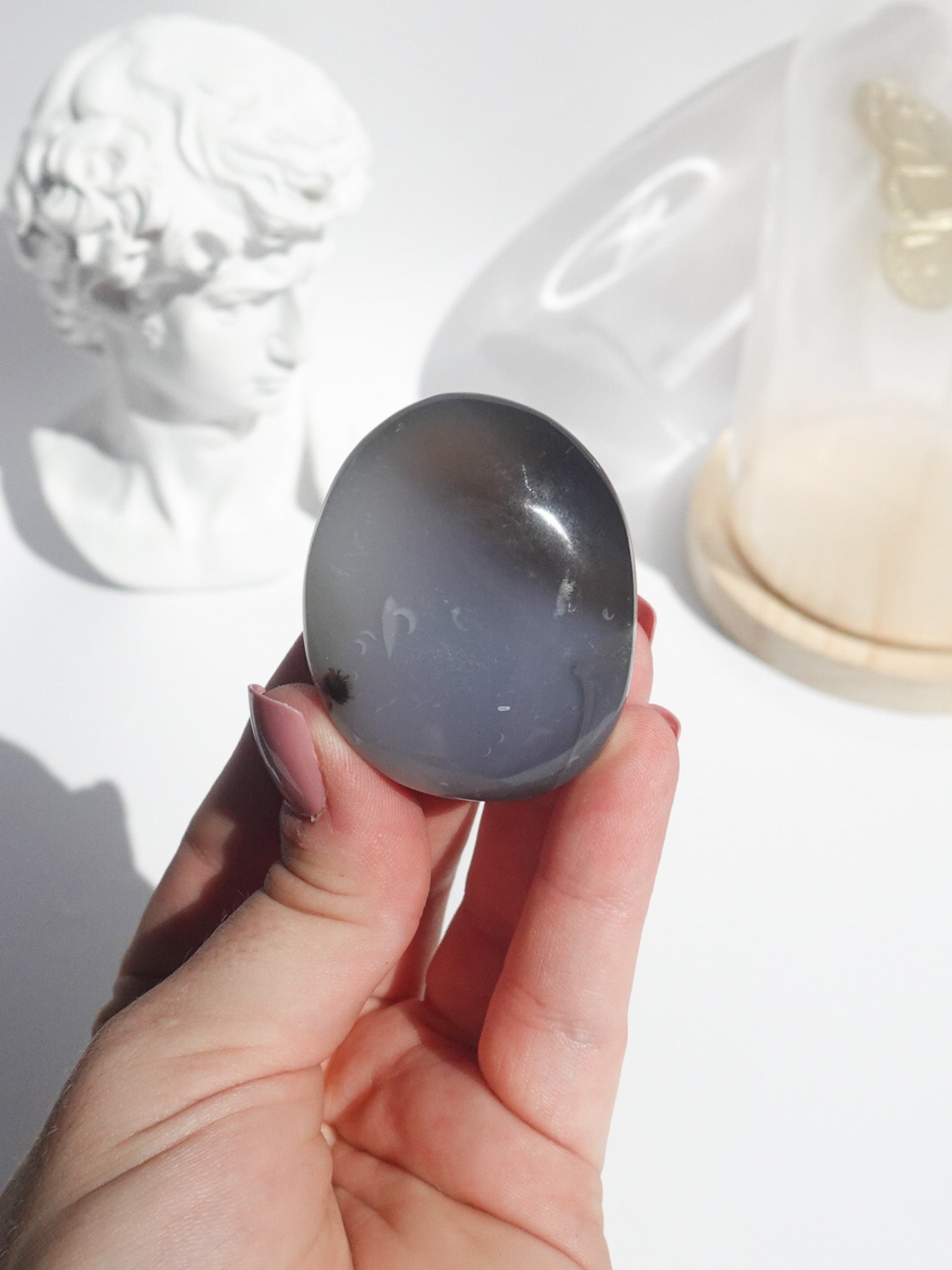 Orca Agate Palmstone