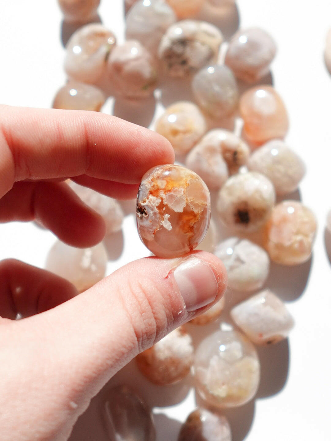 Flower Agate Tumble