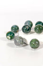 Moss Agate Mini Sphere Healing Crystal.