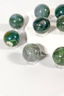 Moss Agate Mini Sphere Healing Crystal.