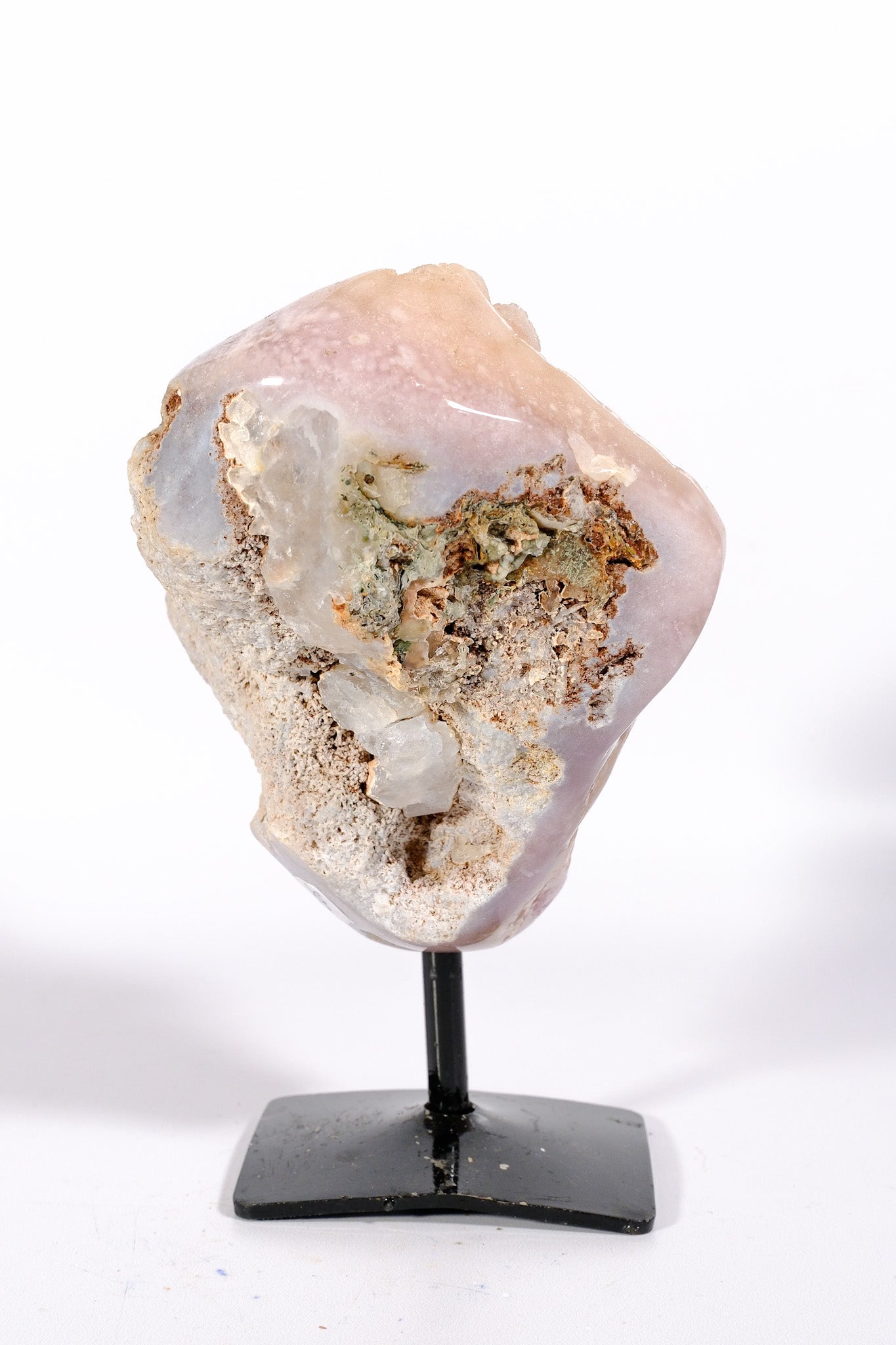 Pink Amethyst Cluster on Stand