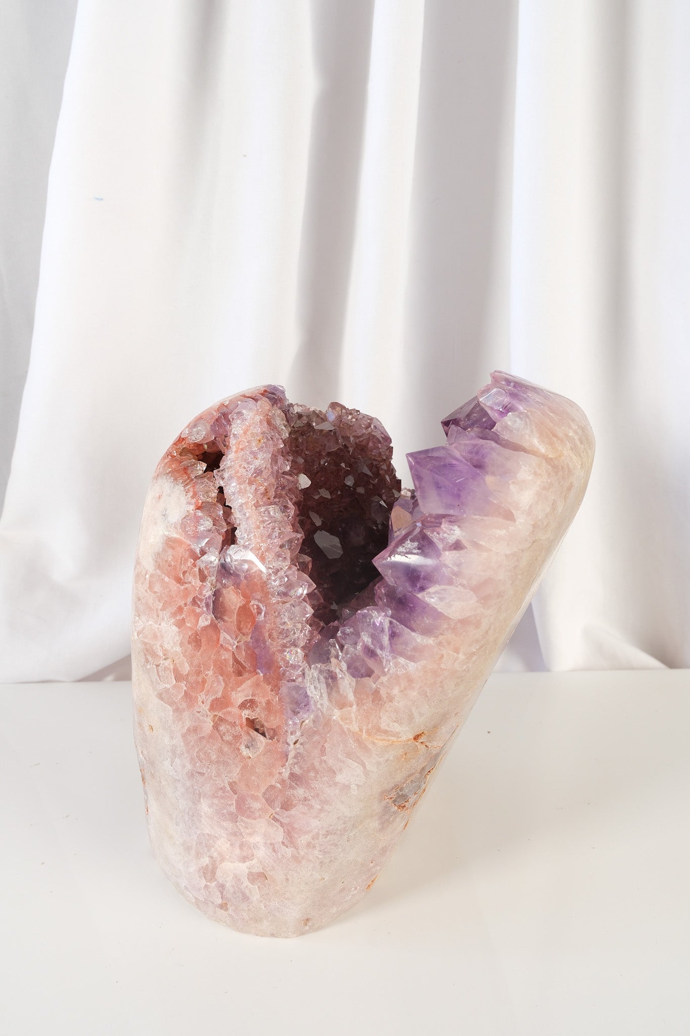 Pink Amethyst Freeform Cluster - High Quality