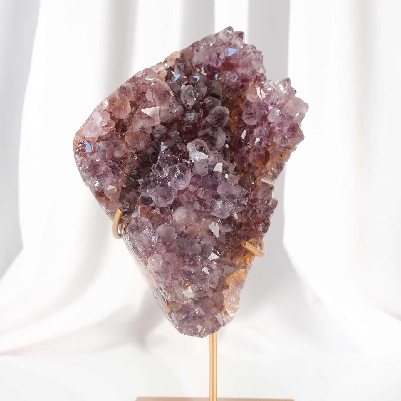 Pink Amethyst Cluster on Stand