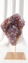 Pink Amethyst Cluster on Stand