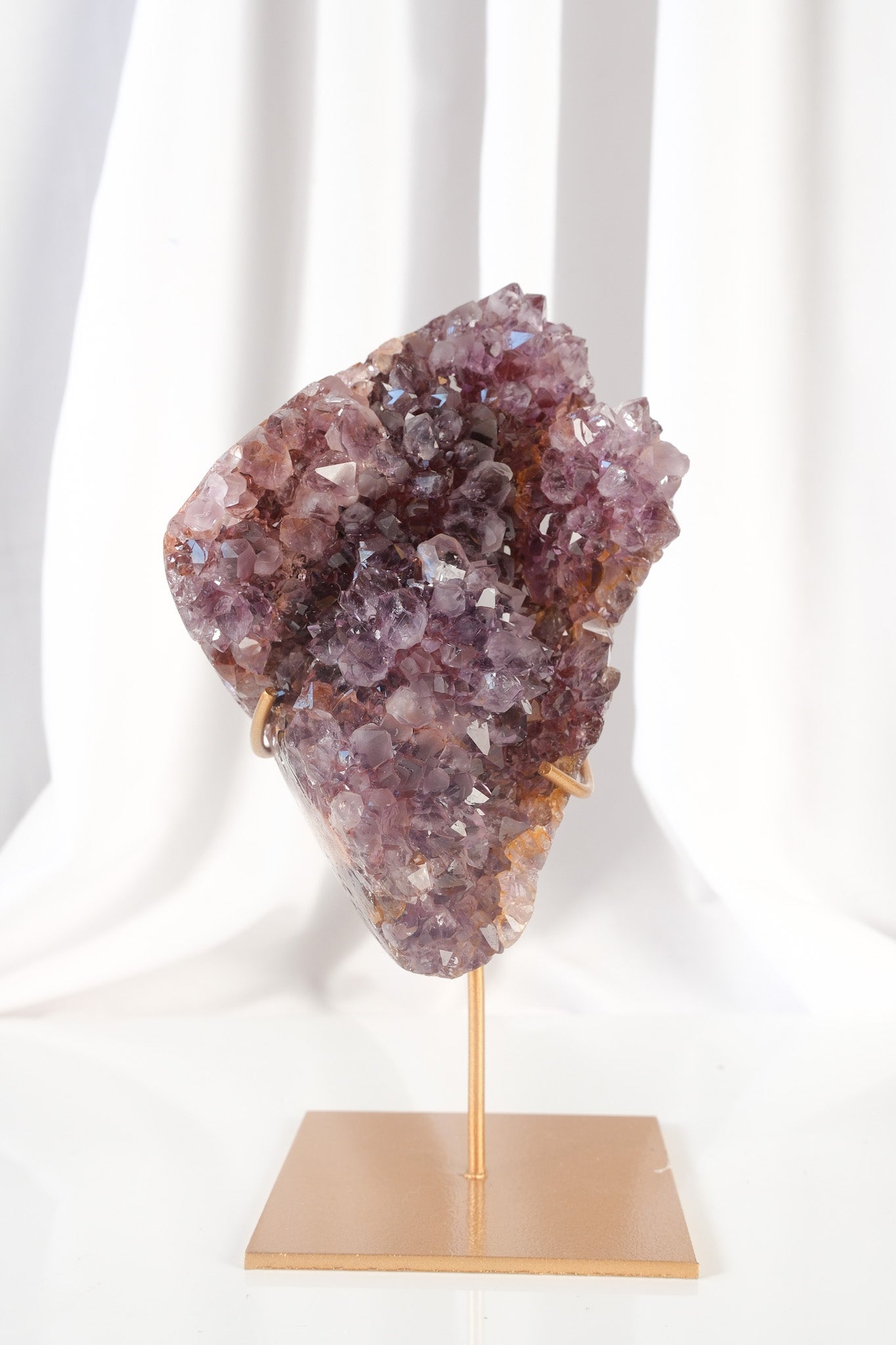 Pink Amethyst Cluster on Stand