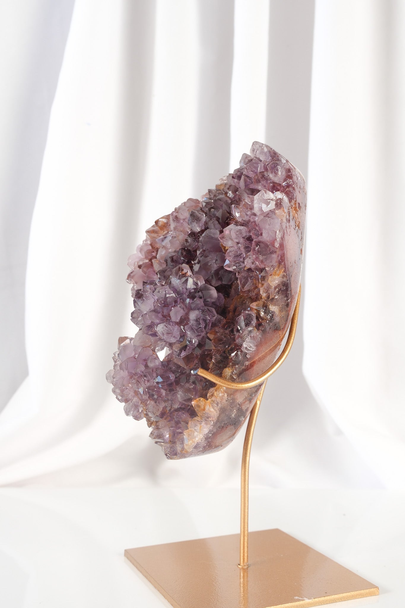 Pink Amethyst Cluster on Stand