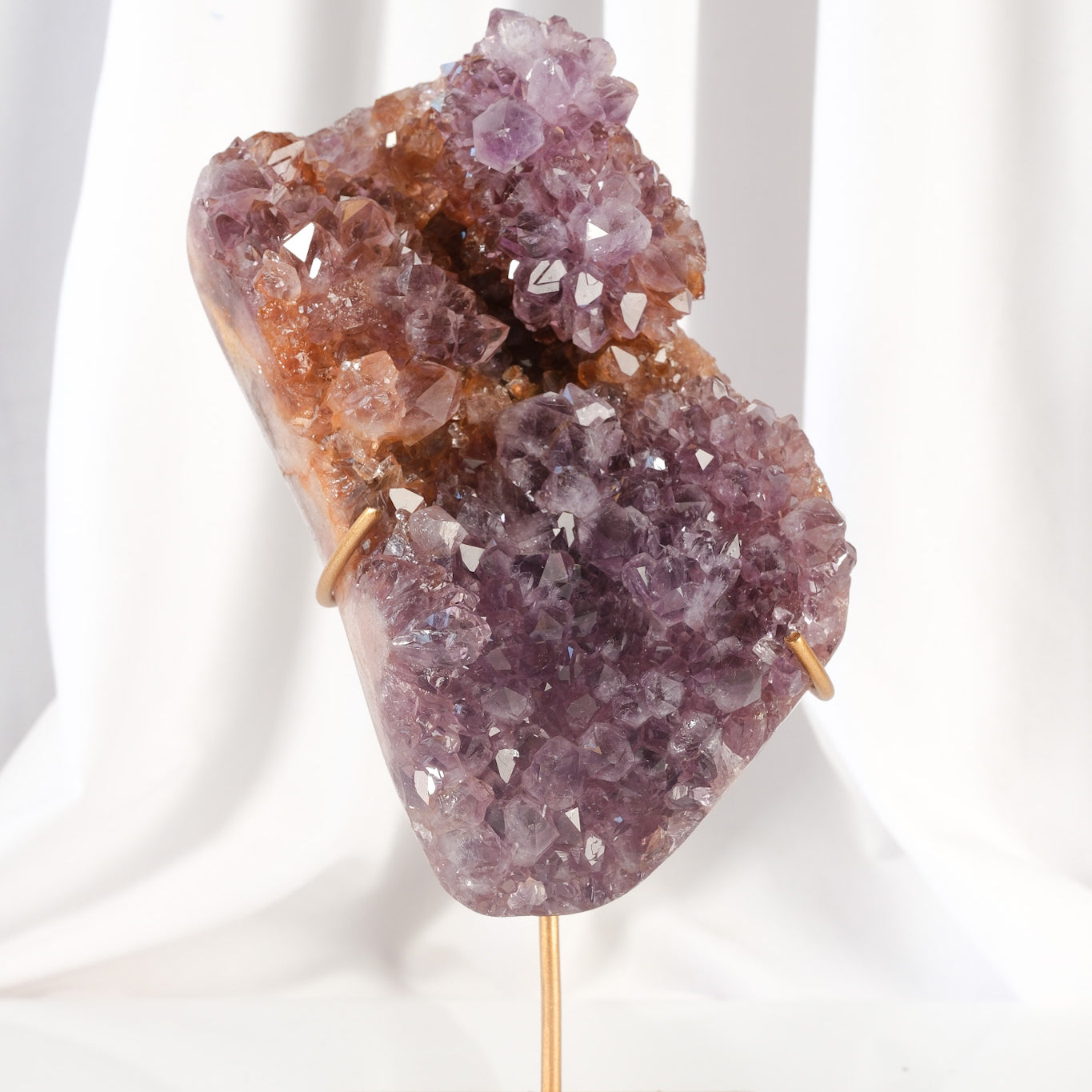 Pink Amethyst Cluster on Stand