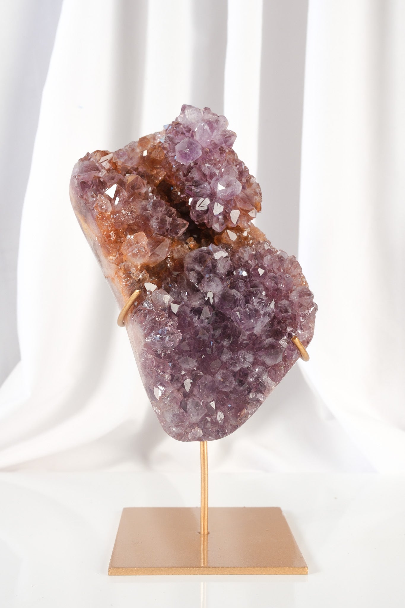 Pink Amethyst Cluster on Stand