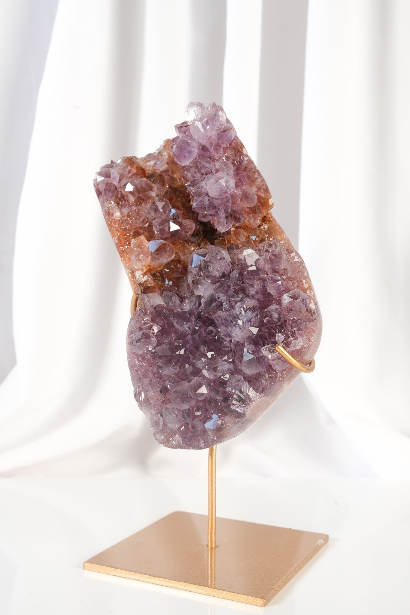 Pink Amethyst Cluster on Stand