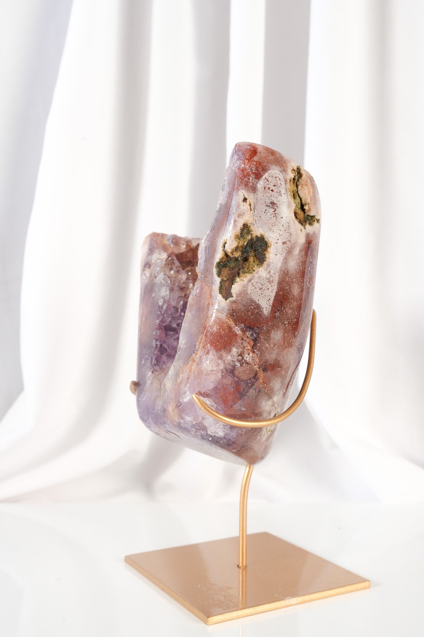 Pink Amethyst Cluster on Stand