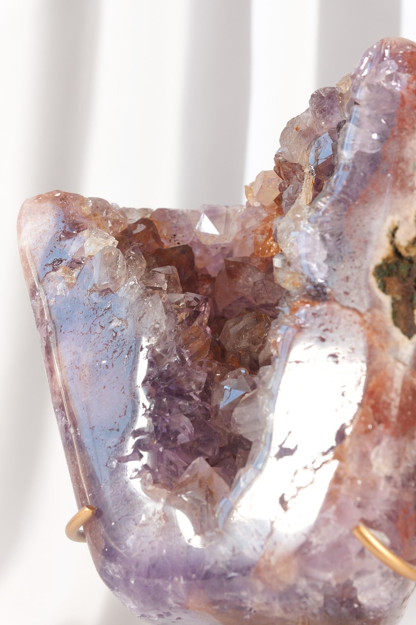 Pink Amethyst Cluster on Stand
