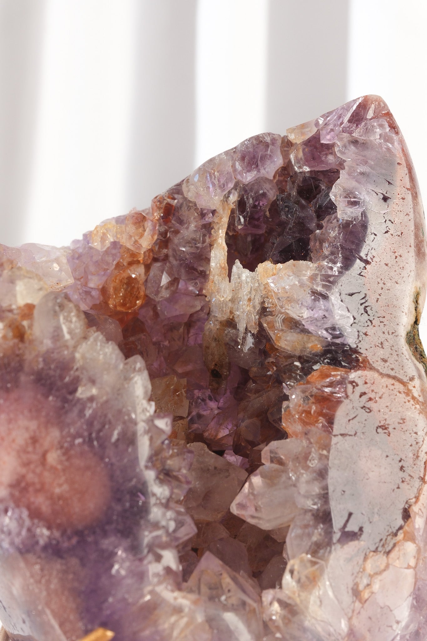 Pink Amethyst Cluster on Stand
