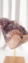 Pink Amethyst Cluster on Stand