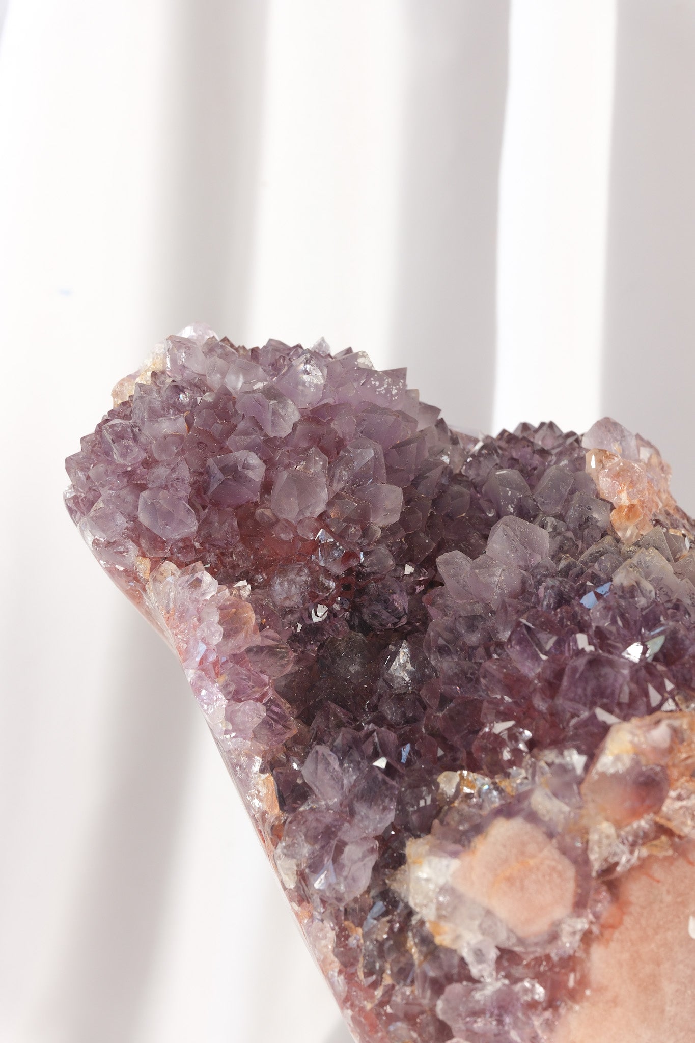 Pink Amethyst Cluster on Stand