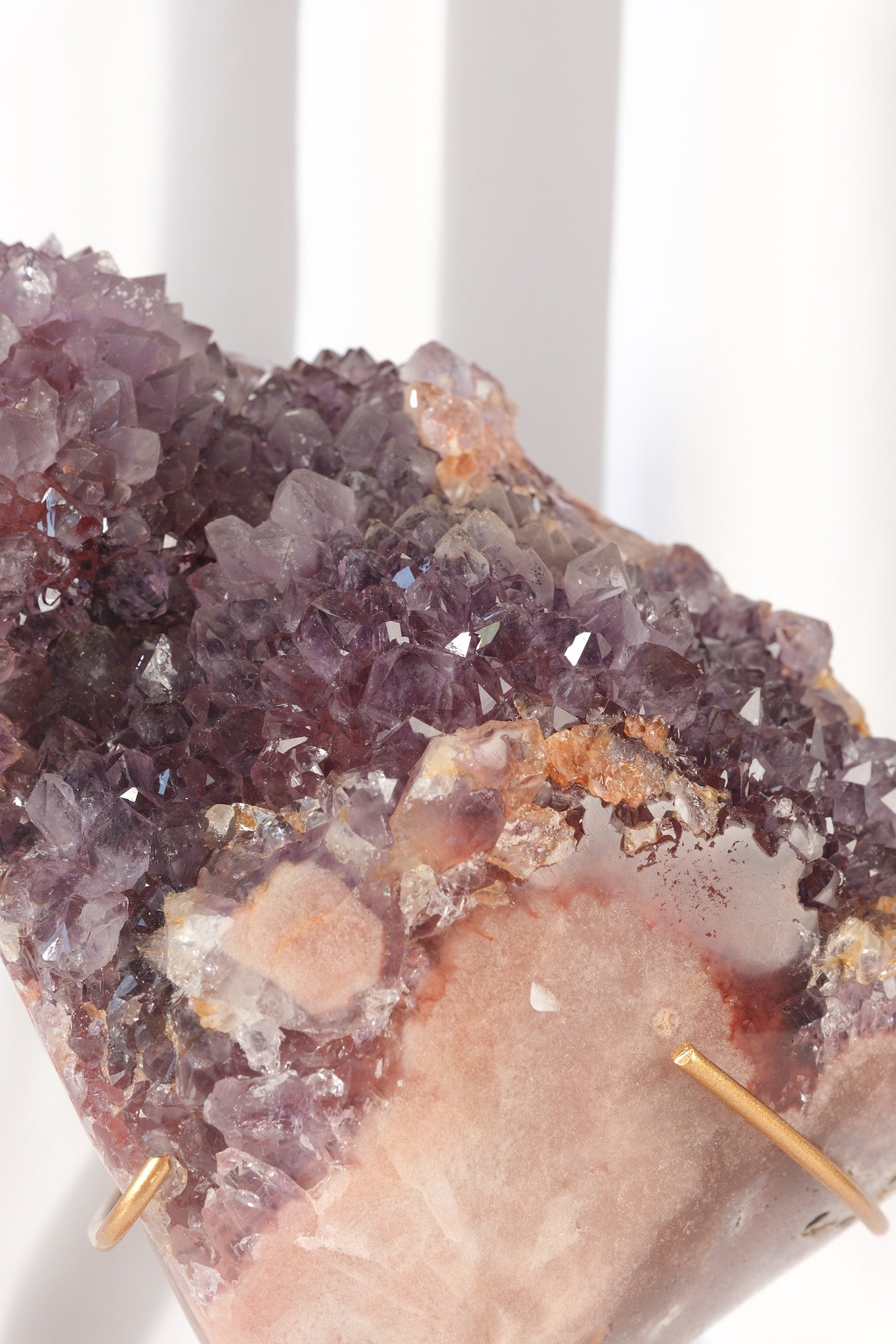 Pink Amethyst Cluster on Stand
