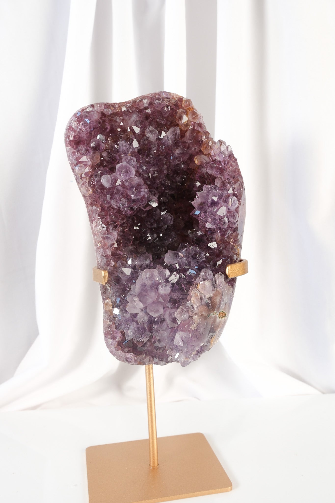 Pink Amethyst Cluster on Stand