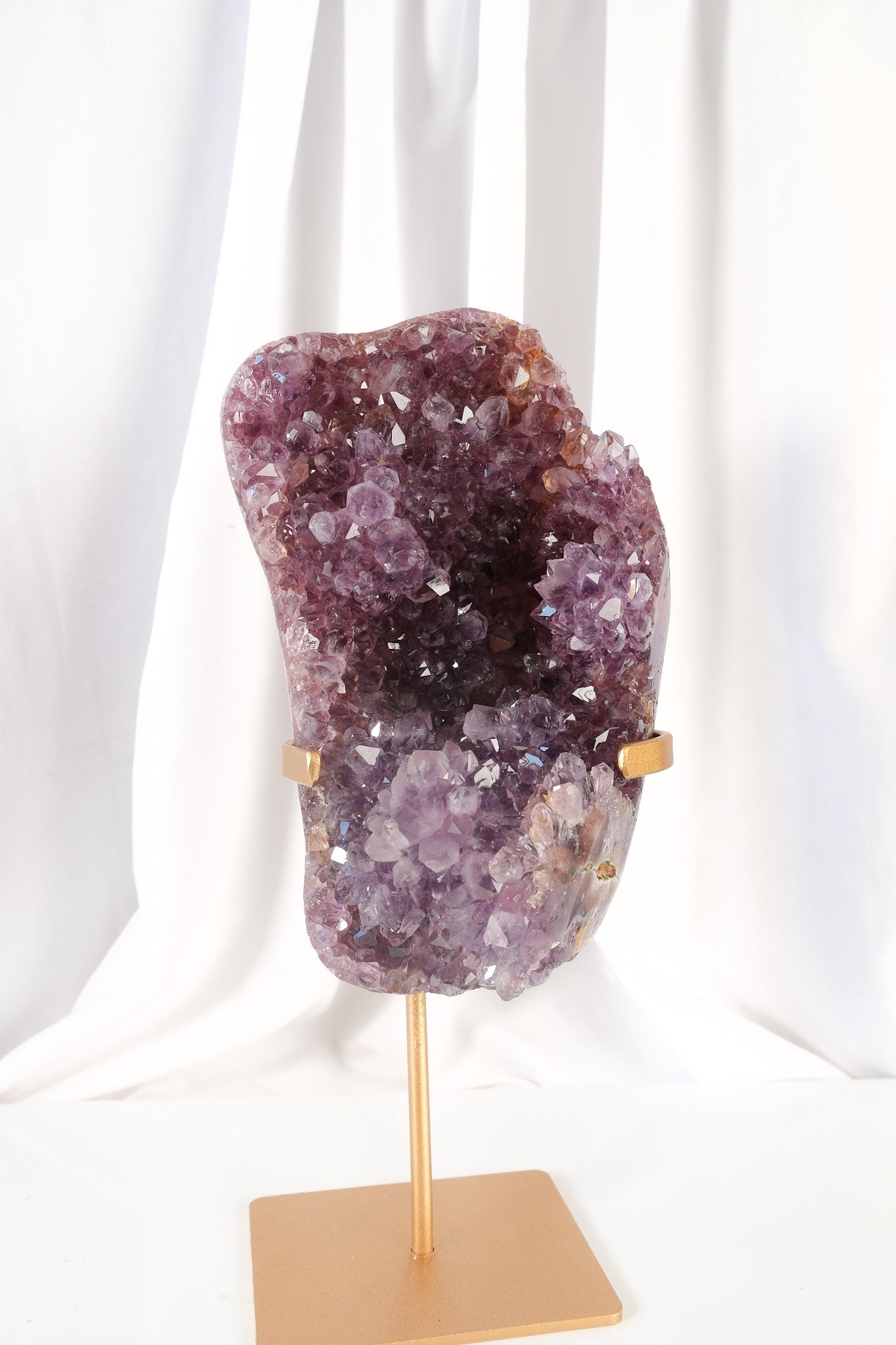 Pink Amethyst Cluster on Stand